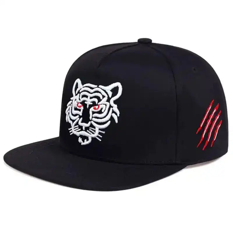 Tiger Embroidered Baseball Cap Adjustable Unisex Hip Hop Cap