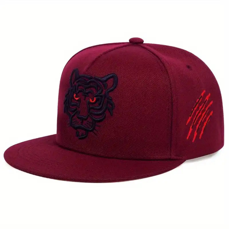 Tiger Embroidered Baseball Cap Adjustable Unisex Hip Hop Cap