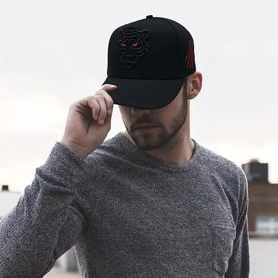 Tiger Embroidered Baseball Cap Adjustable Unisex Hip Hop Cap