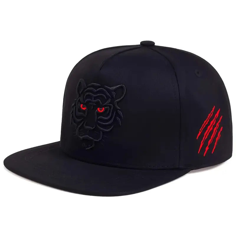Tiger Embroidered Baseball Cap Adjustable Unisex Hip Hop Cap