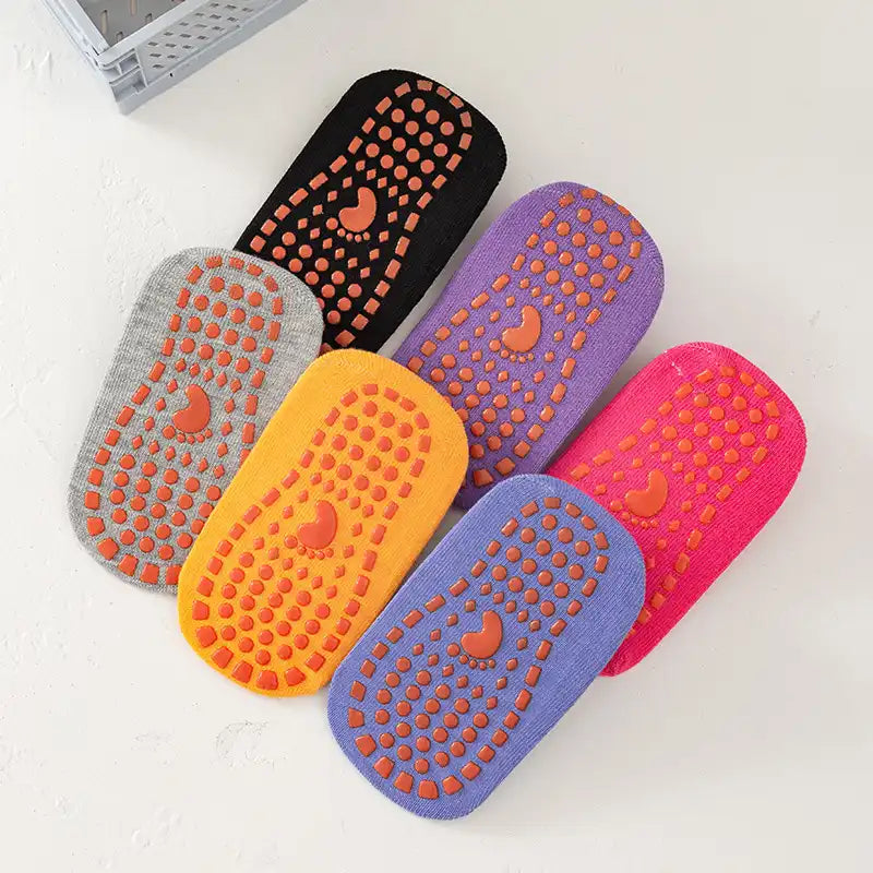 Toddler Safety Socks - Silicone-Grip Indoor/Trampoline Socks (Baby to Adult Sizes)