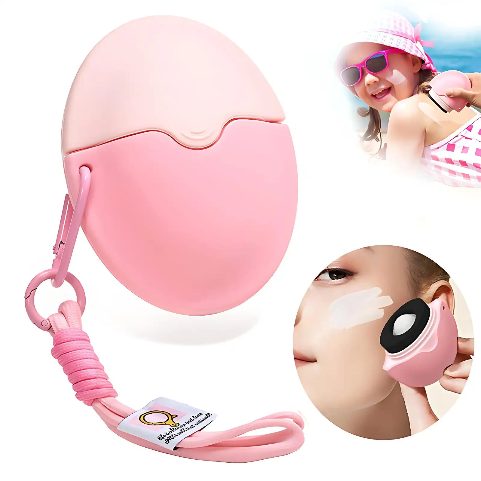 Travel Sunscreen Rollerball & Sponge Applicator - Detachable, Kid-Safe