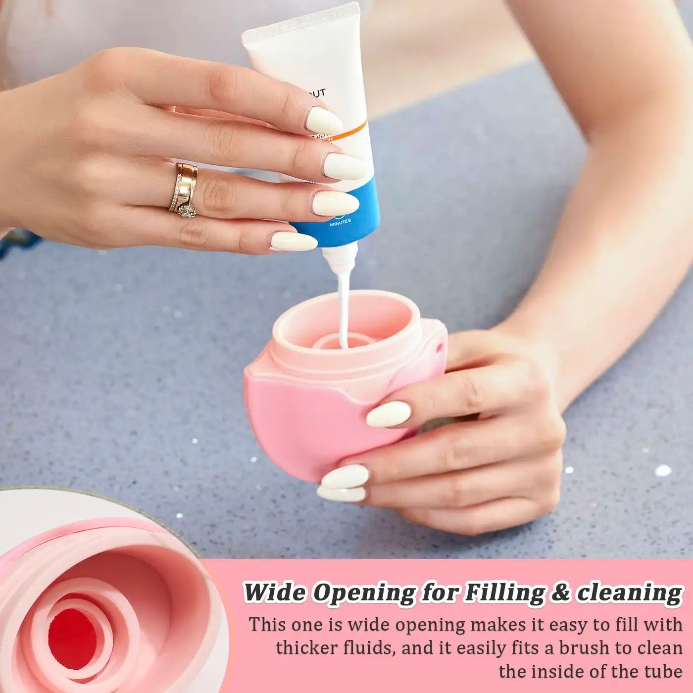 Travel Sunscreen Rollerball & Sponge Applicator - Detachable, Kid-Safe