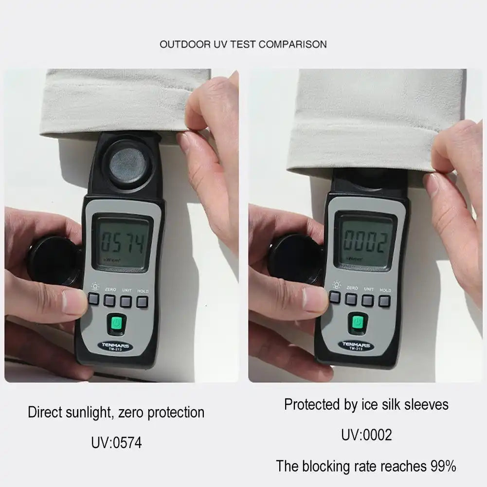 UPF 50+ Plus Size Cooling Sleeves for Cycling, Golf, Basketball, Fishing and Driving