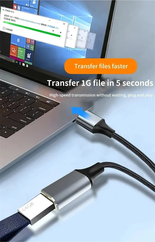 USB 3.0 Male to Female Extension Cable – High-Speed Data & Charging for Laptops, TVs, PS4, and USB Devices