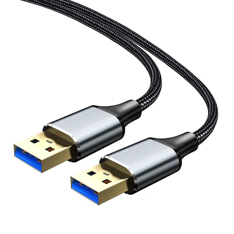 USB 3.0 Male to Male Extension Cable – 5Gbps High-Speed Data Transfer Cord for PC, Laptop, TV, and PS4