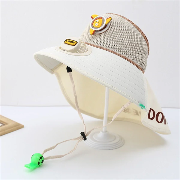 UV Protection Fan Hat for Kids – Summer Visor Cap with Wide Brim for Boys & Girls