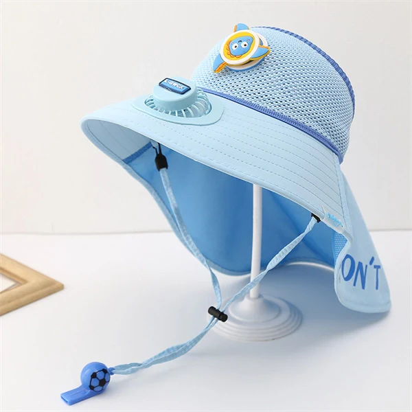 UV Protection Fan Hat for Kids – Summer Visor Cap with Wide Brim for Boys & Girls
