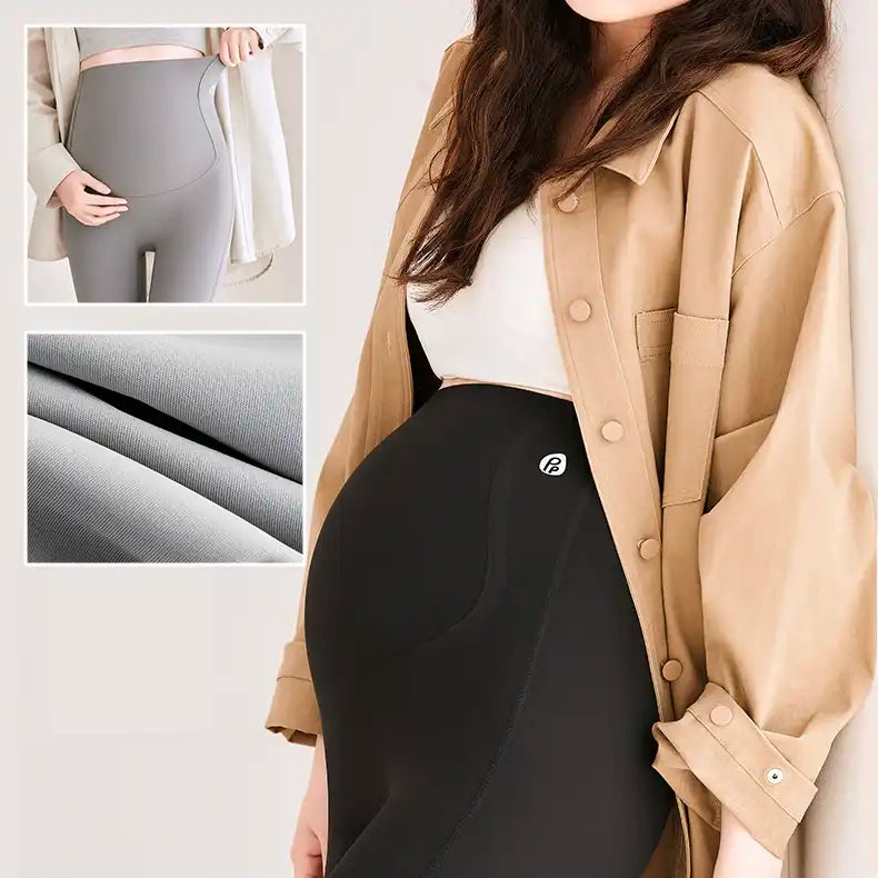 Ultra-Soft Sculpting Maternity Leggings | High Waist Support & Lift (Ankle, 9th Month Fit)