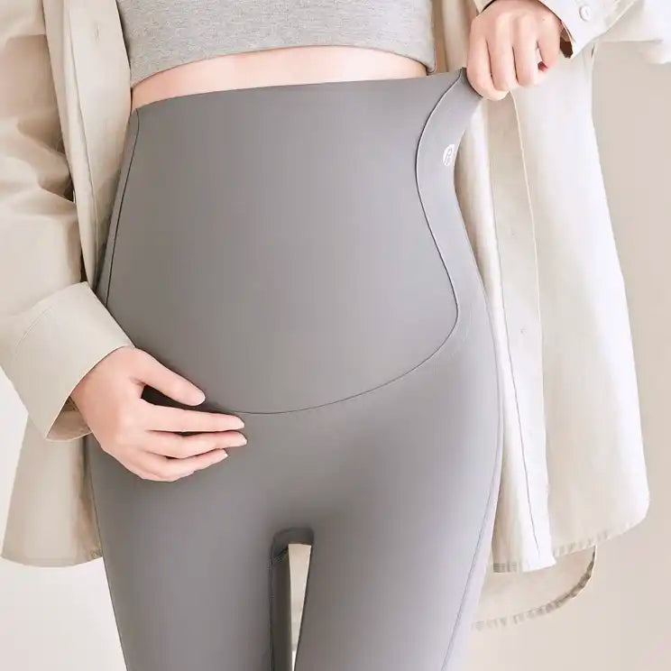 Ultra-Soft Sculpting Maternity Leggings | High Waist Support & Lift (Ankle, 9th Month Fit)