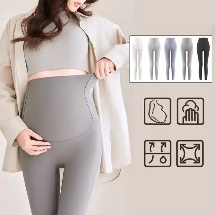 Ultra-Soft Sculpting Maternity Leggings | High Waist Support & Lift (Ankle, 9th Month Fit)