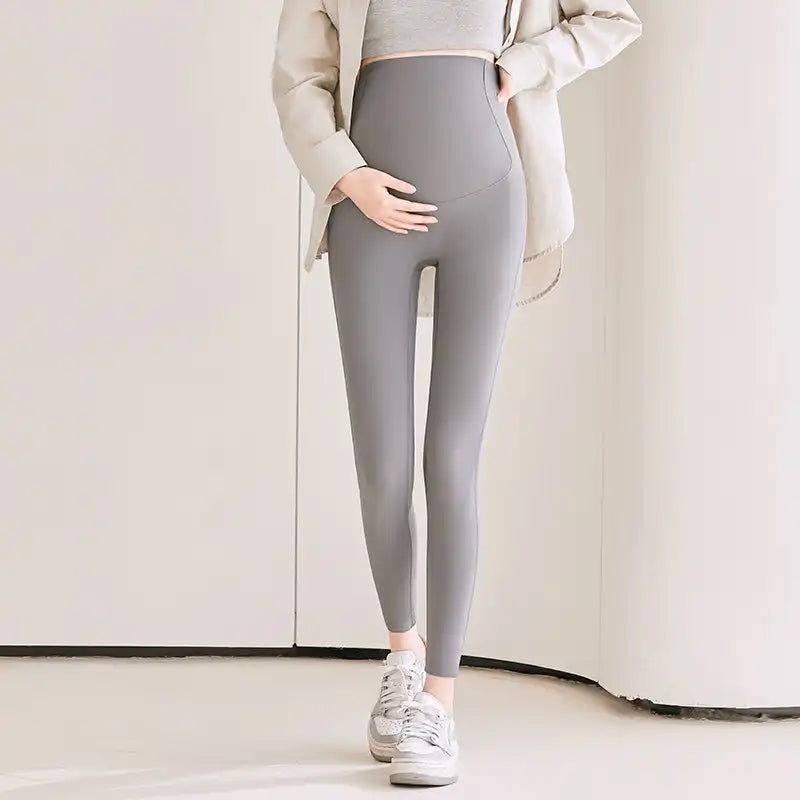 Ultra-Soft Sculpting Maternity Leggings | High Waist Support & Lift (Ankle, 9th Month Fit)