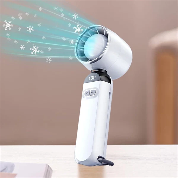 Ultra High-Speed Bladeless Turbo Fan – 100-Speed Adjustable Mini Handheld & Portable USB Desk Fan