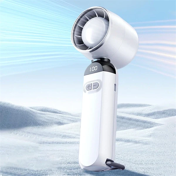 Ultra High-Speed Bladeless Turbo Fan – 100-Speed Adjustable Mini Handheld & Portable USB Desk Fan