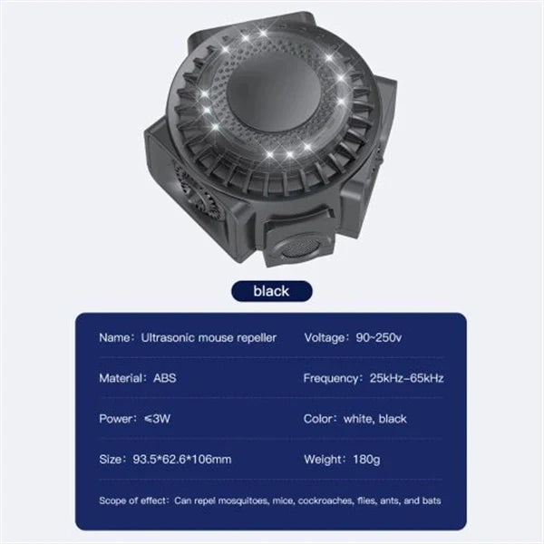 Ultrasonic Mice Repeller Ultrasonic Rodent Repeller – Get Rid Of Mice in 48 Hours