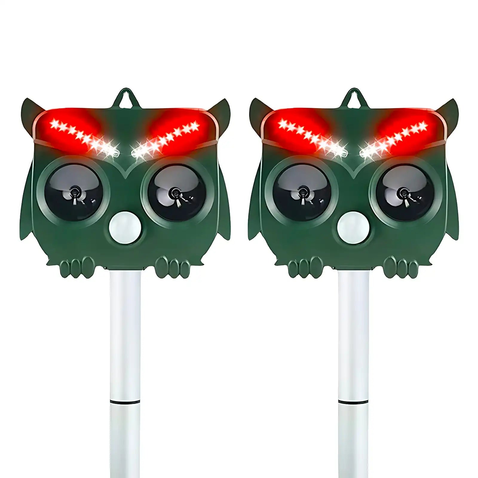 Ultrasonic Solar-Powered Pest Repeller, Waterproof Animal Deterrent for Bears, Wild Boars, Cats, Stray Dogs, Rodents, Crows, Protects Birds & Wildlife