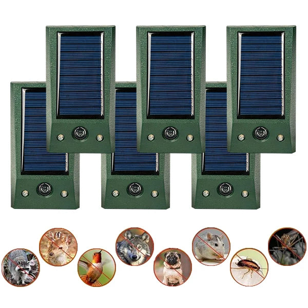 Ultrasonic Mice Repeller Outdoor LED Red and White Flashing Bird Repeller Ultrasonic Dog Repeller Cat Repeller