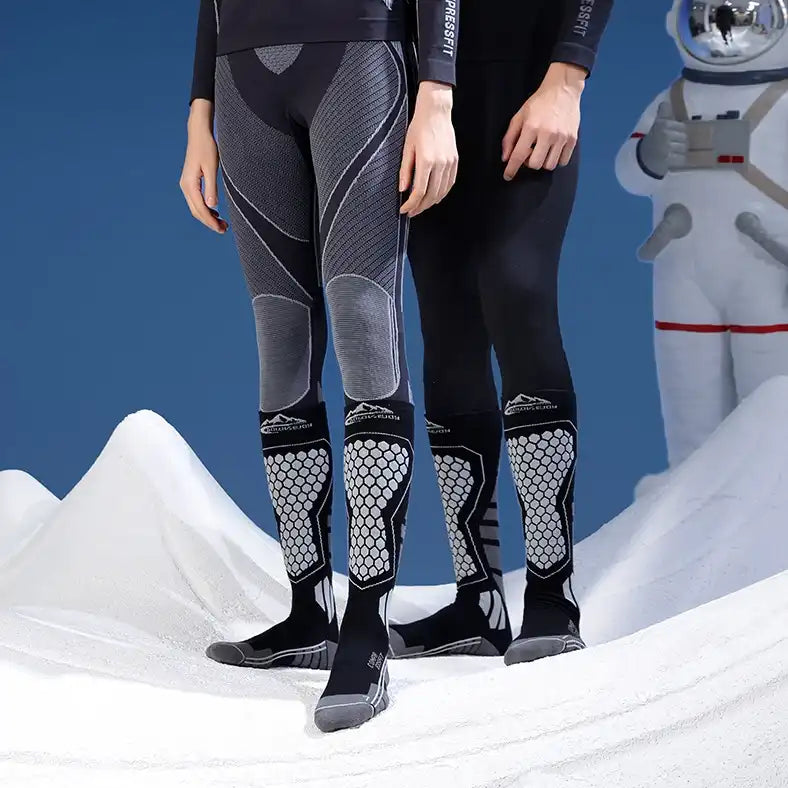 Unisex Anti-Sprain Long Wool Ski Socks