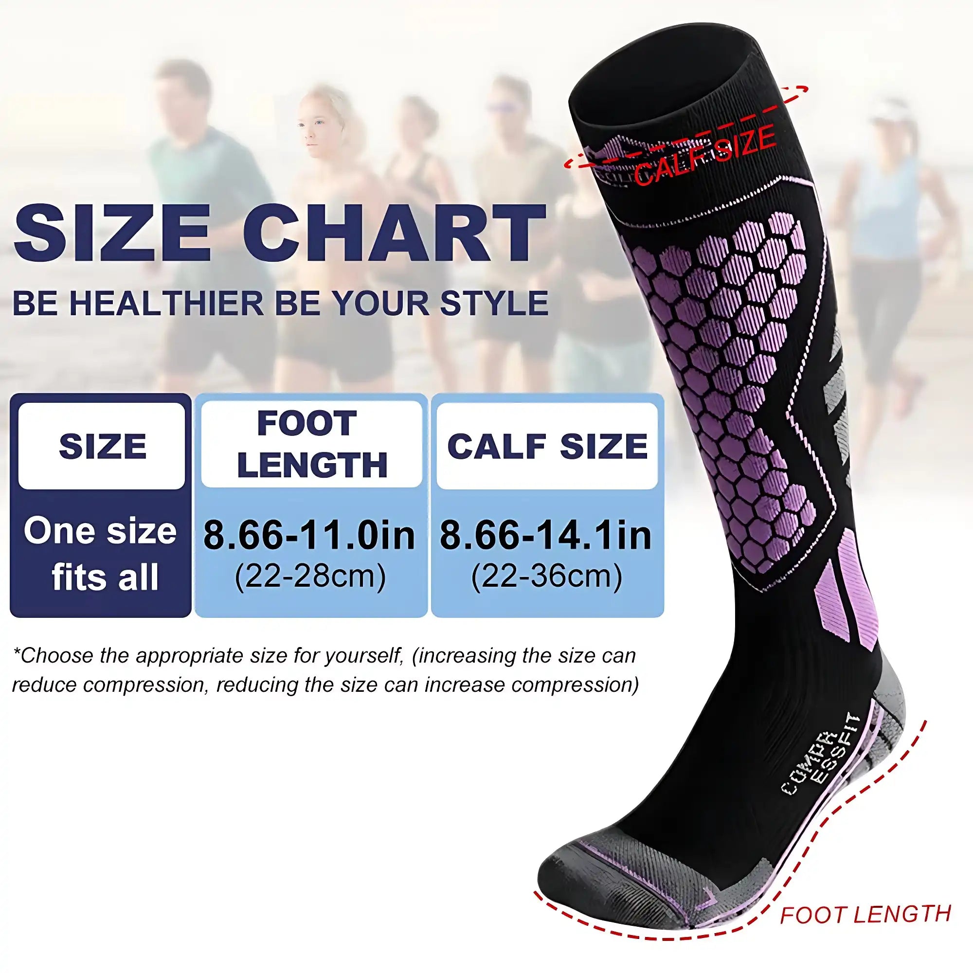 Unisex Anti-Sprain Long Wool Ski Socks