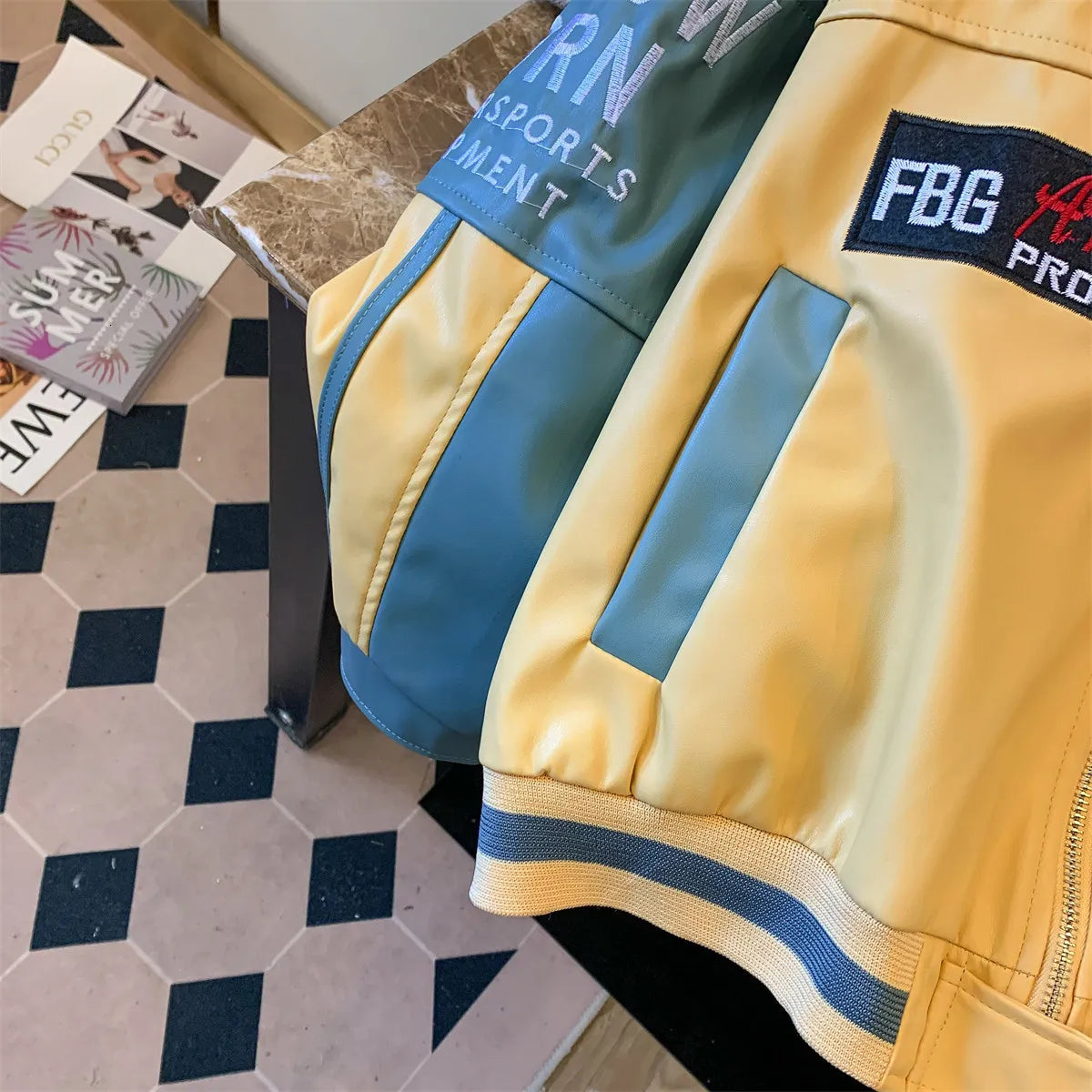 Unisex Embroidered Racing Jacket | Oversized Moto Style