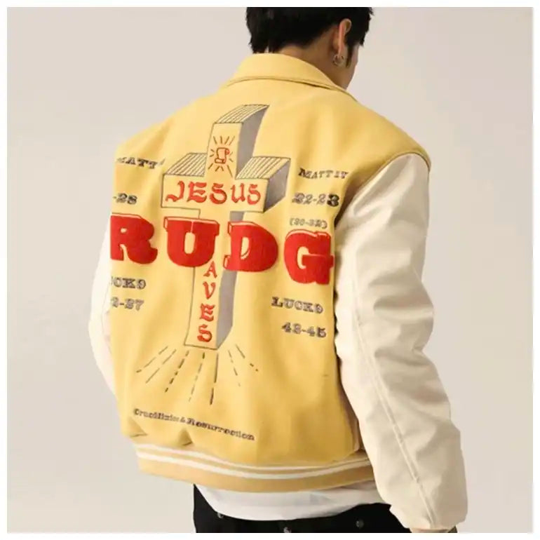 Unisex Embroidered Racing Jacket | Oversized Moto Style