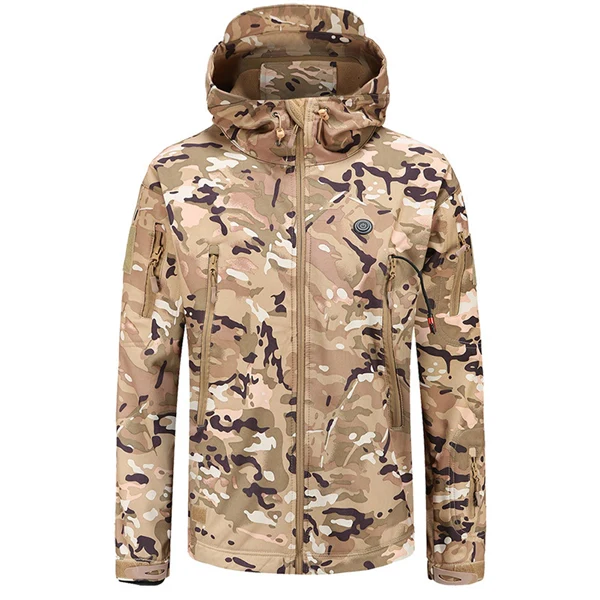 Unisex Camo Heated Hoodie Jacket