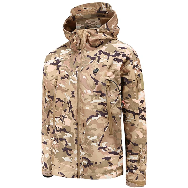 Unisex Camo Heated Hoodie Jacket