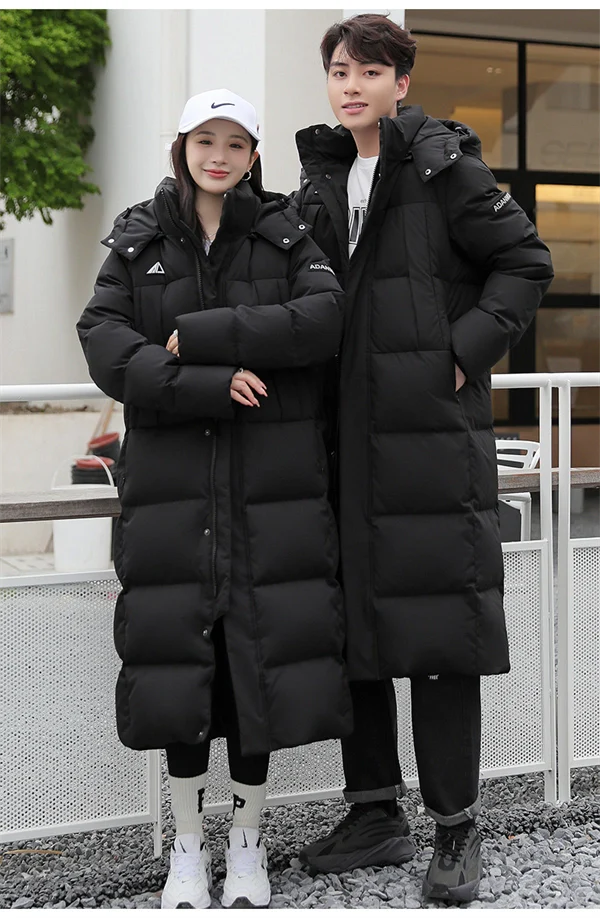Unisex Long Down Puffer Coat - Extra Warm & Stylish Winter Jacket