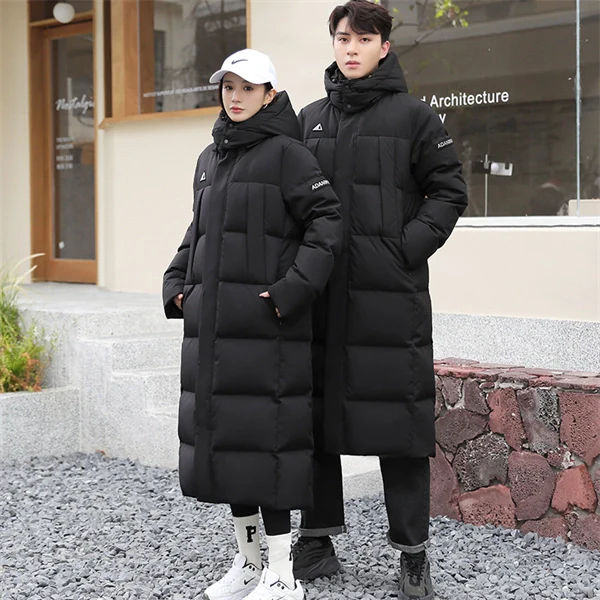 Unisex Long Down Puffer Coat - Extra Warm & Stylish Winter Jacket
