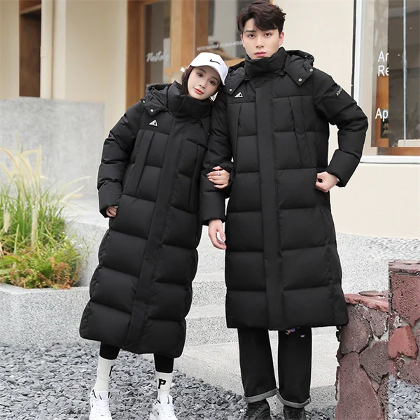 Unisex Long Down Puffer Coat - Extra Warm & Stylish Winter Jacket