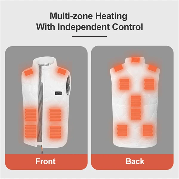Women's 15 Heat Zones USB Heated Vest