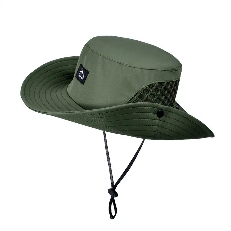 Unisex Wide Brim Bucket Hat - UV Protection, Breathable for Summer, Fishing, Hiking, Beach