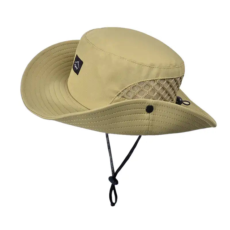 Unisex Wide Brim Bucket Hat - UV Protection, Breathable for Summer, Fishing, Hiking, Beach