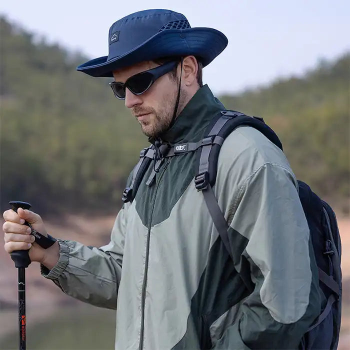 Unisex Wide Brim Bucket Hat - UV Protection, Breathable for Summer, Fishing, Hiking, Beach