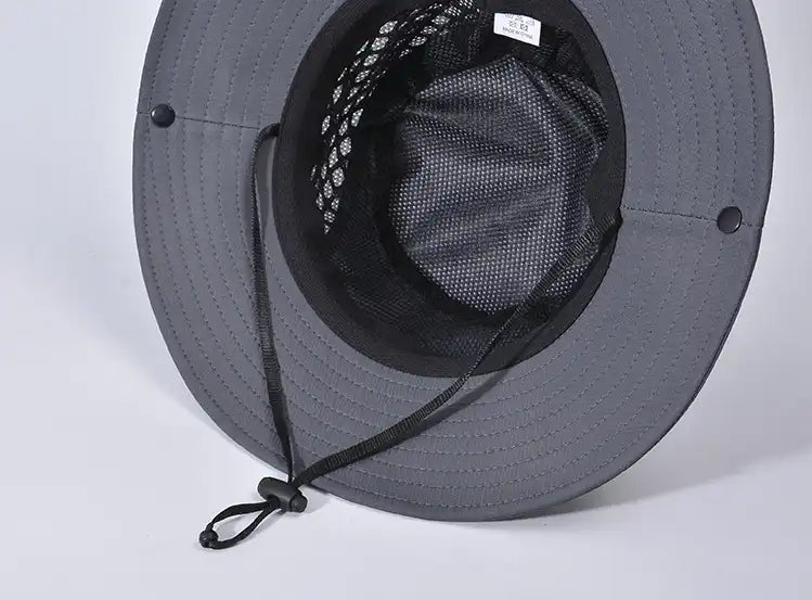 Unisex Wide Brim Bucket Hat - UV Protection, Breathable for Summer, Fishing, Hiking, Beach