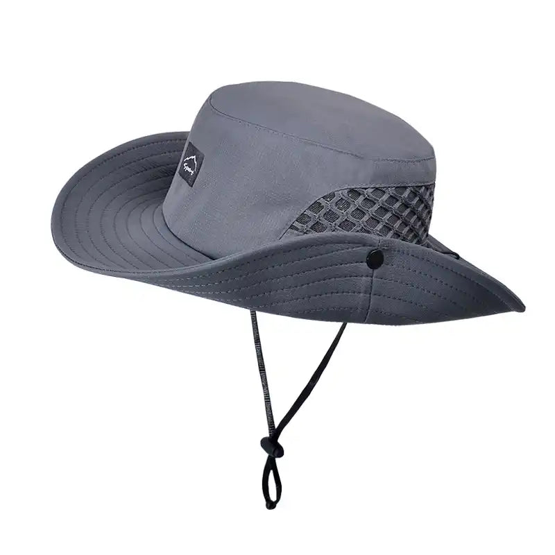 Unisex Wide Brim Bucket Hat - UV Protection, Breathable for Summer, Fishing, Hiking, Beach