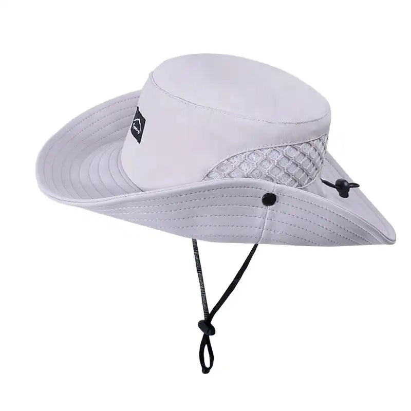 Unisex Wide Brim Bucket Hat - UV Protection, Breathable for Summer, Fishing, Hiking, Beach