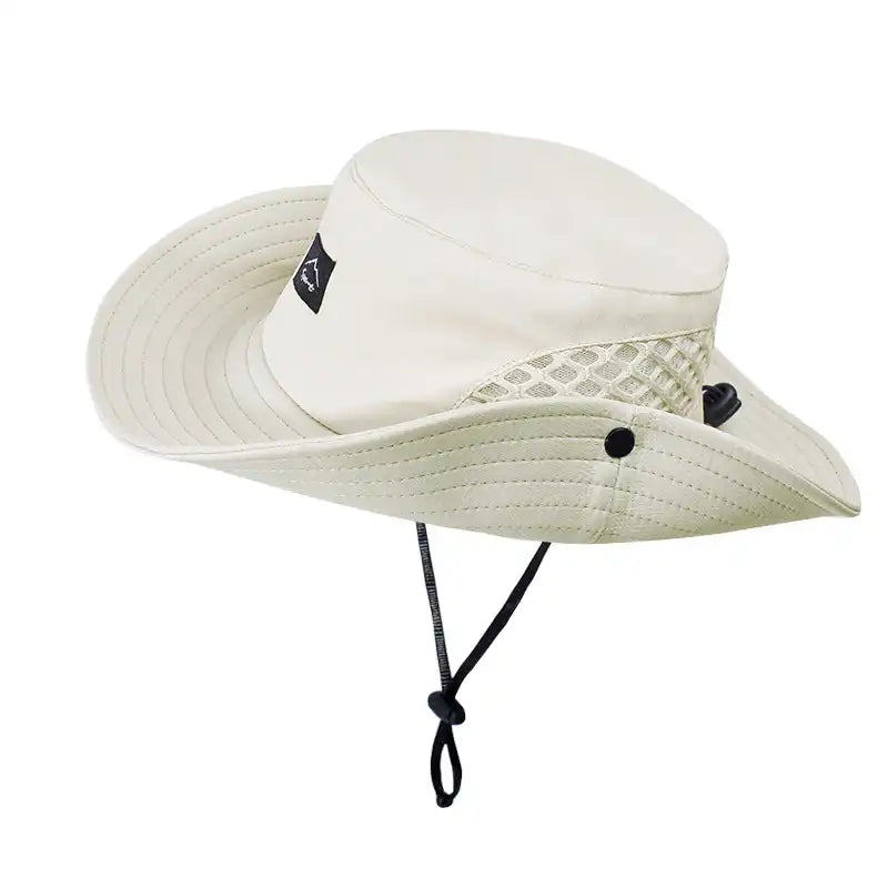 Unisex Wide Brim Bucket Hat - UV Protection, Breathable for Summer, Fishing, Hiking, Beach