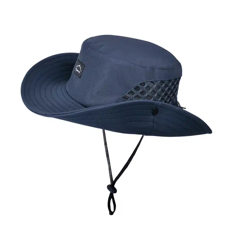 Unisex Wide Brim Bucket Hat - UV Protection, Breathable for Summer, Fishing, Hiking, Beach