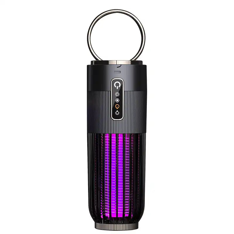 Upgraded LED UV Mosquito Insect Trap - Solar Electric Fly Zapper for Yard/Camping/Home