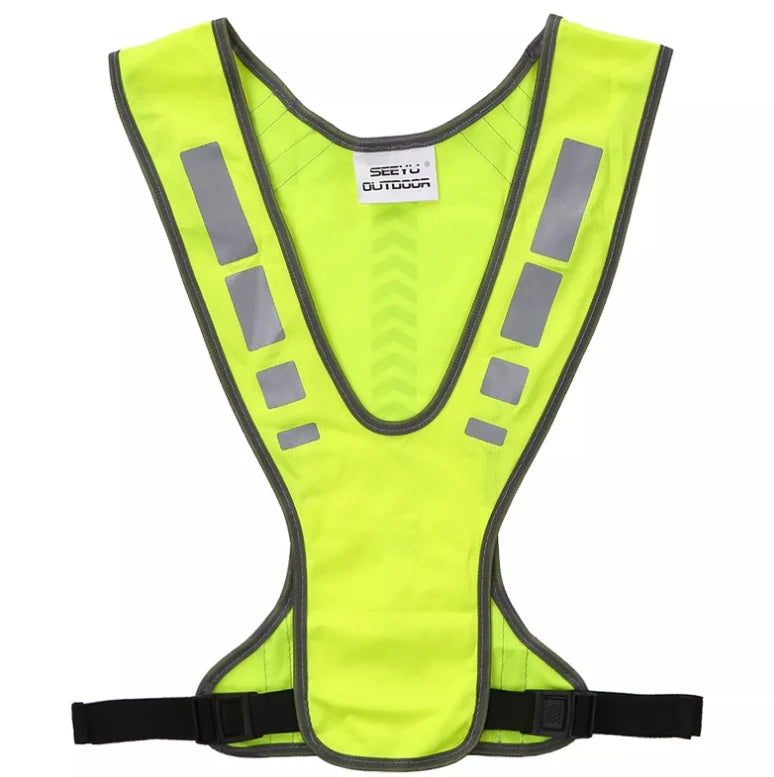 Outdoor Sports Running Cycling Reflective Vest with Pocket High Visibility Safety Vest
