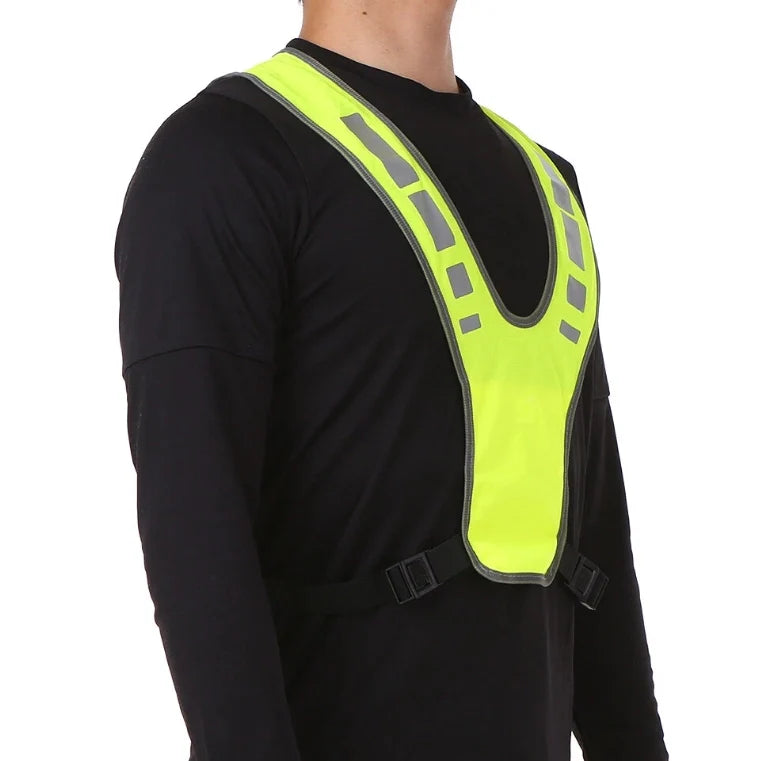 Outdoor Sports Running Cycling Reflective Vest with Pocket High Visibility Safety Vest