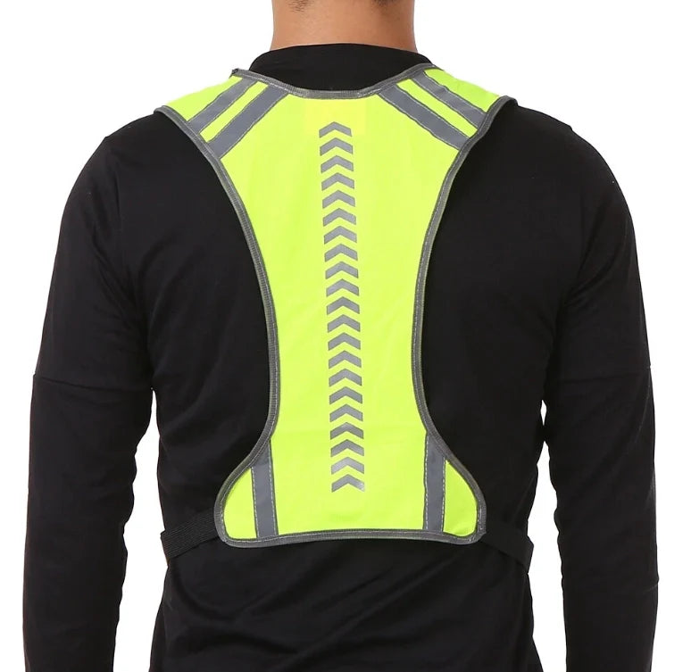Outdoor Sports Running Cycling Reflective Vest with Pocket High Visibility Safety Vest