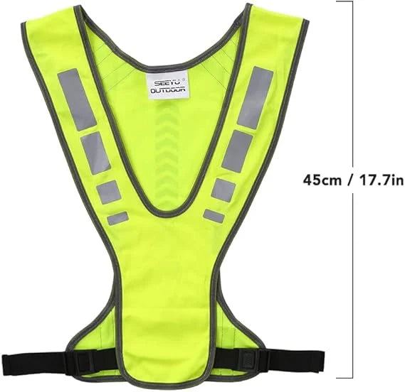 Outdoor Sports Running Cycling Reflective Vest with Pocket High Visibility Safety Vest