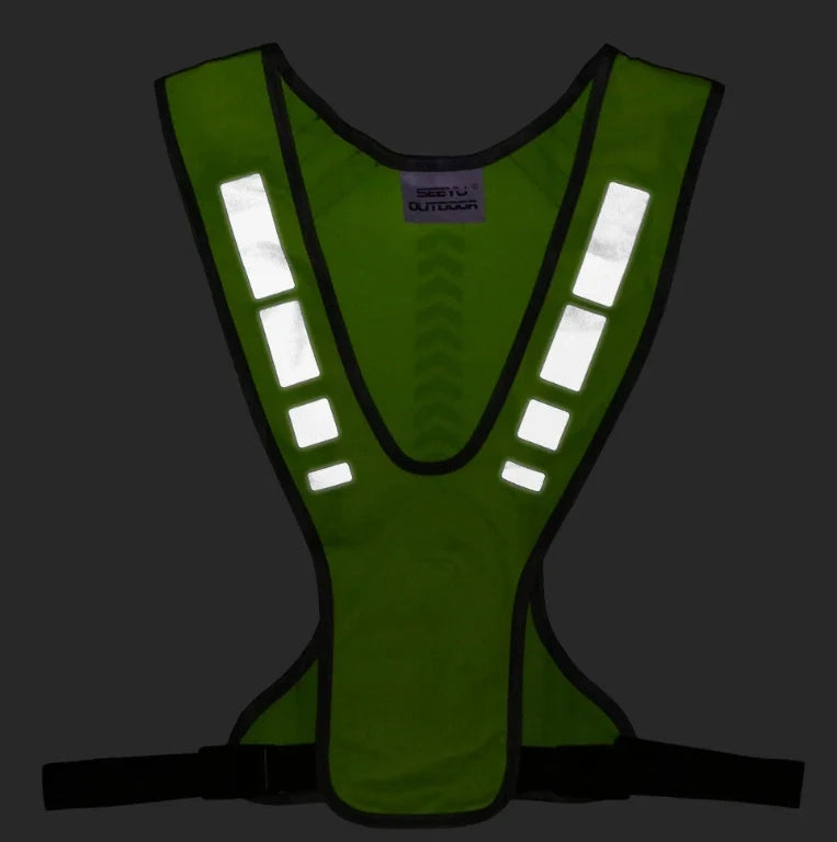Outdoor Sports Running Cycling Reflective Vest with Pocket High Visibility Safety Vest
