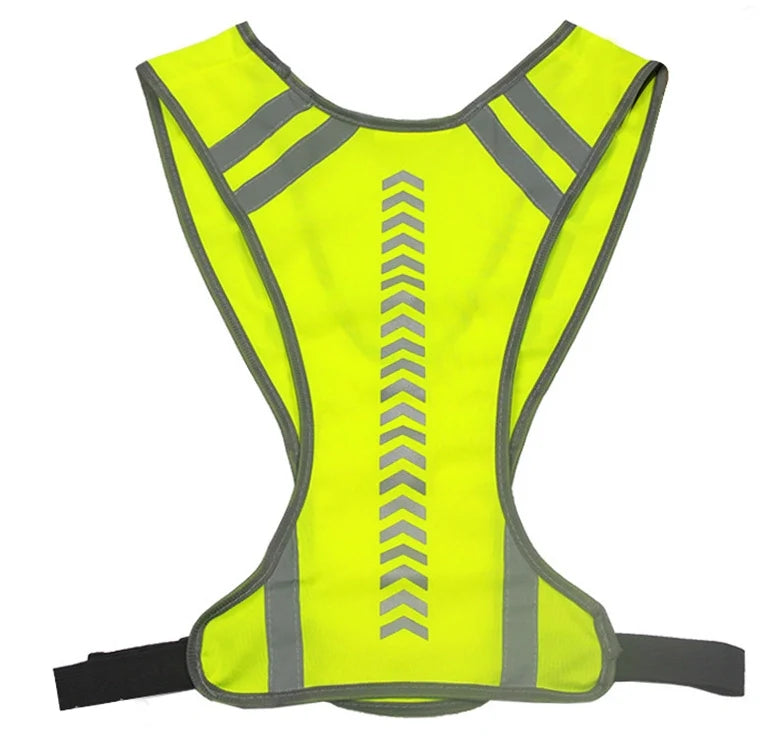 Outdoor Sports Running Cycling Reflective Vest with Pocket High Visibility Safety Vest