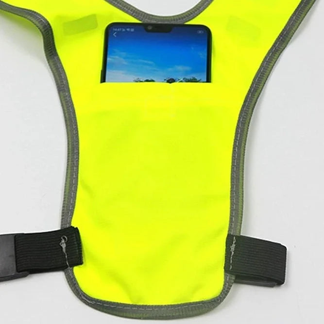 Outdoor Sports Running Cycling Reflective Vest with Pocket High Visibility Safety Vest