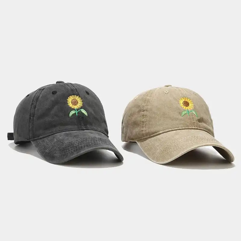 Vintage Sunflower Baseball Cap