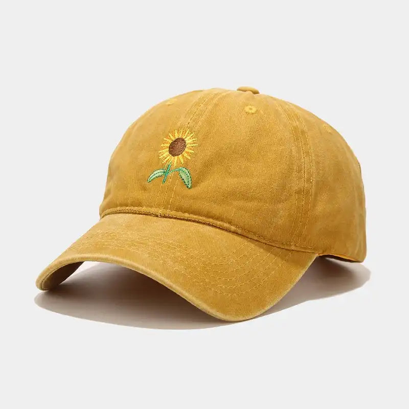 Vintage Sunflower Baseball Cap