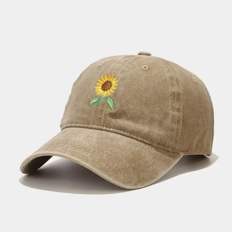 Vintage Sunflower Baseball Cap